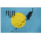 Palau Flag with Map